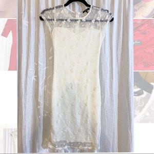 White lace dress